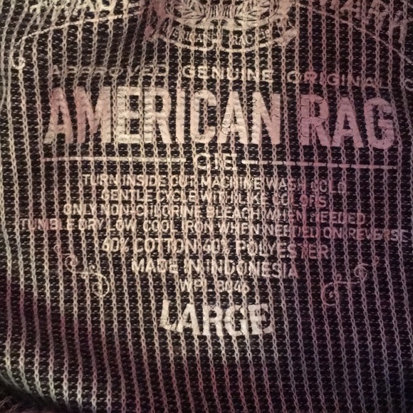American Rag Men’s Long Sleeve Shirt w/ Hood Large - Picture 6 of 9